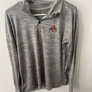 Colosseum Gray Quarter-Zip Pullover